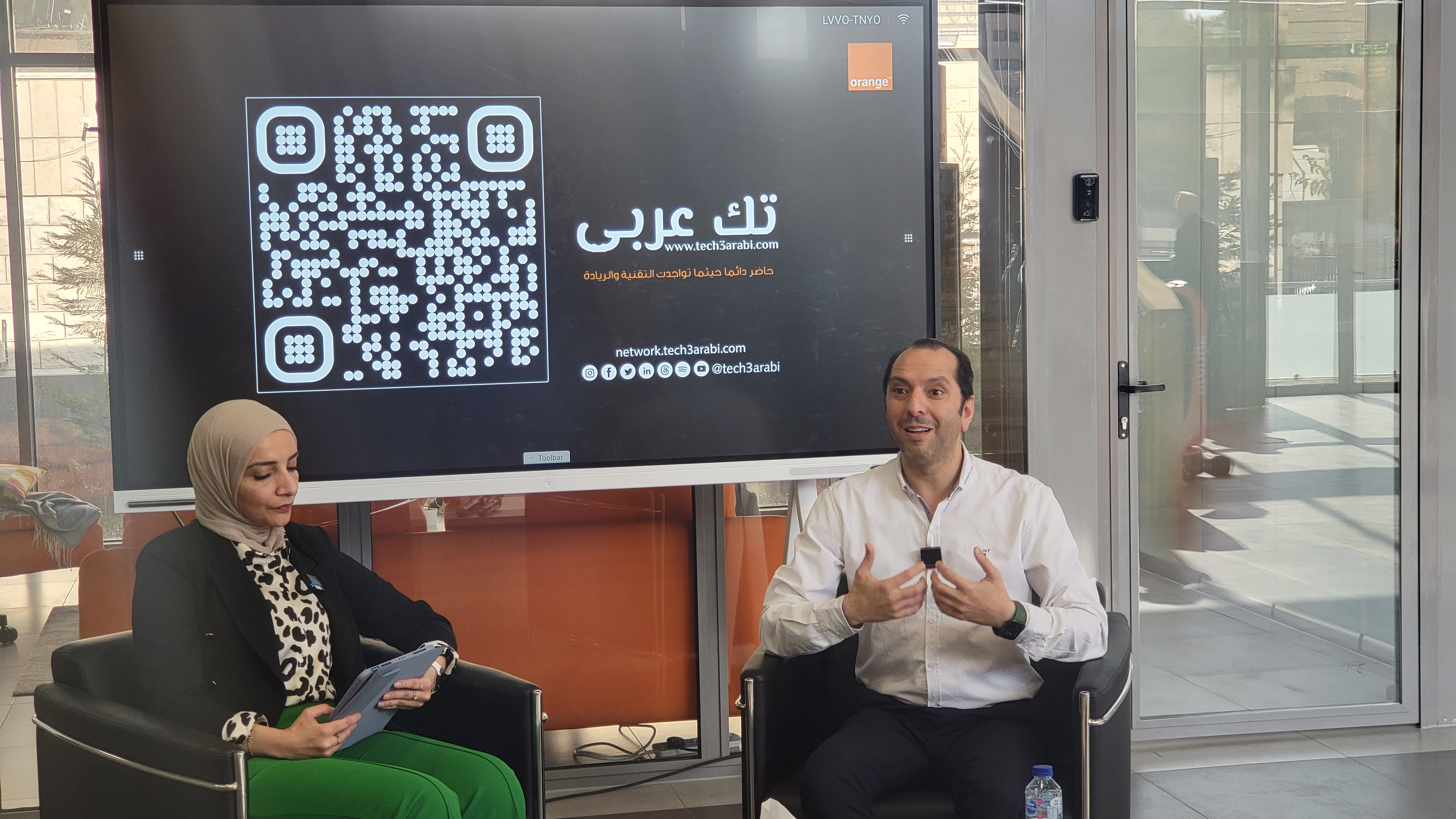 من تغطية فريق تك عربي لليوم الاول من اسبوع التقنية